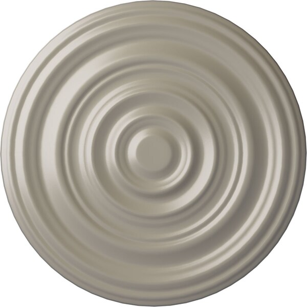 Ekena Millwork Carton Smooth Ceiling Medallion (Fits Canopies up to 9 1/8"), 29 1/8"OD x 1 1/2"P, Pearl White CM29CAPWS - main